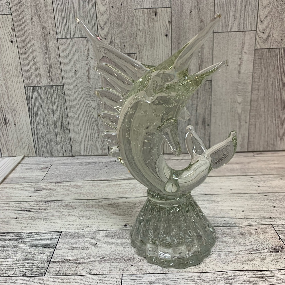 Art Glass Swordfish Marlin Murano Style